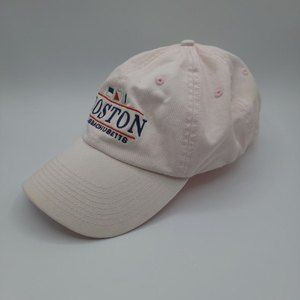 Vintage Boston Massachusetts Embroidered Graphic Pink Perrin Adjustable Hat